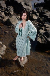 Jade Eyelet Kaftan